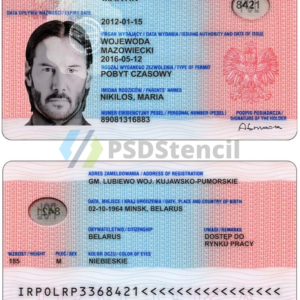 Polish residence permit/residence card
