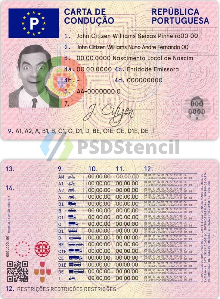 Portugal Driving License